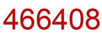 Number 466408 red image