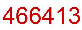 Number 466413 red image