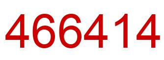 Number 466414 red image