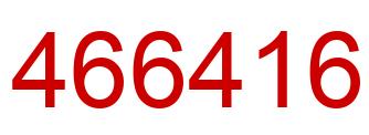 Number 466416 red image