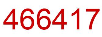 Number 466417 red image