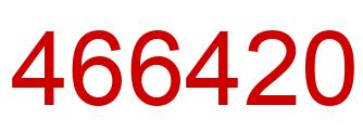 Number 466420 red image