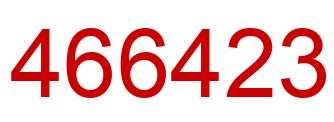 Number 466423 red image