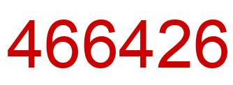 Number 466426 red image