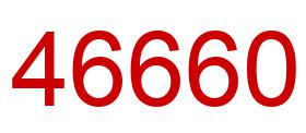 Number 46660 red image