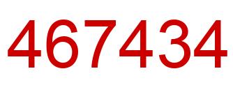 Number 467434 red image