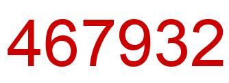 Number 467932 red image