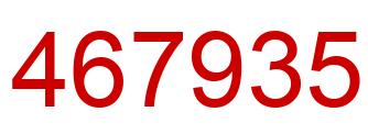 Number 467935 red image