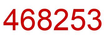 Número 468253 imagen rojo