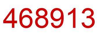 Number 468913 red image