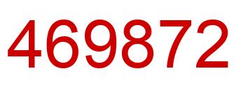 Número 469872 imagen rojo