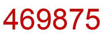 Number 469875 red image