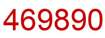 Number 469890 red image