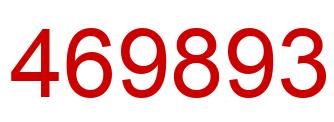 Number 469893 red image