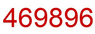 Number 469896 red image