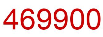 Number 469900 red image