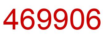 Number 469906 red image
