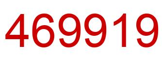 Número 469919 imagen rojo