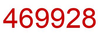 Número 469928 imagen rojo