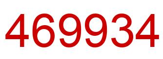 Número 469934 imagen rojo