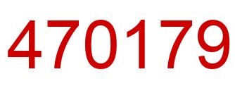 Number 470179 red image