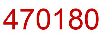 Number 470180 red image
