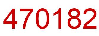 Number 470182 red image