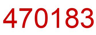 Number 470183 red image