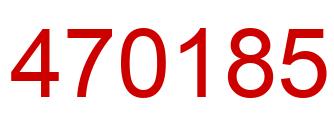 Number 470185 red image