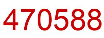 Number 470588 red image