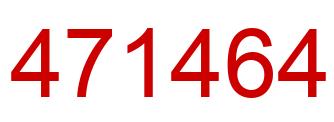 Number 471464 red image
