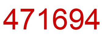 Number 471694 red image