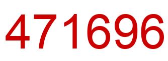 Number 471696 red image