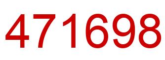Number 471698 red image