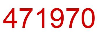Number 471970 red image