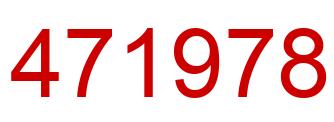 Number 471978 red image