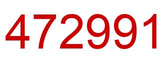 Number 472991 red image