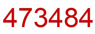 Number 473484 red image
