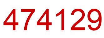 Número 474129 imagen rojo