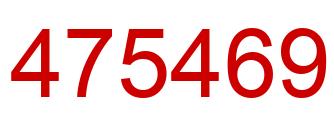 Number 475469 red image