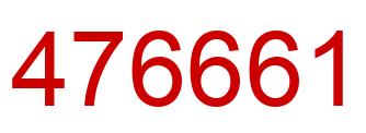 Número 476661 imagen rojo