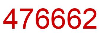 Número 476662 imagen rojo