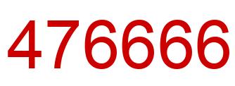 Number 476666 red image