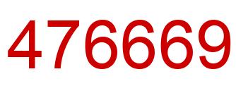 Number 476669 red image