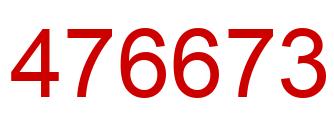 Number 476673 red image