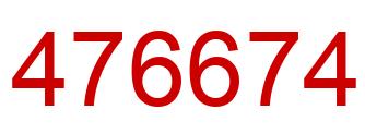 Number 476674 red image
