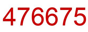 Number 476675 red image