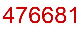 Number 476681 red image