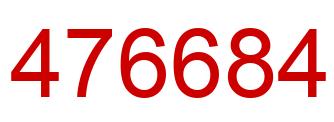 Número 476684 imagen rojo
