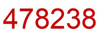 Number 478238 red image